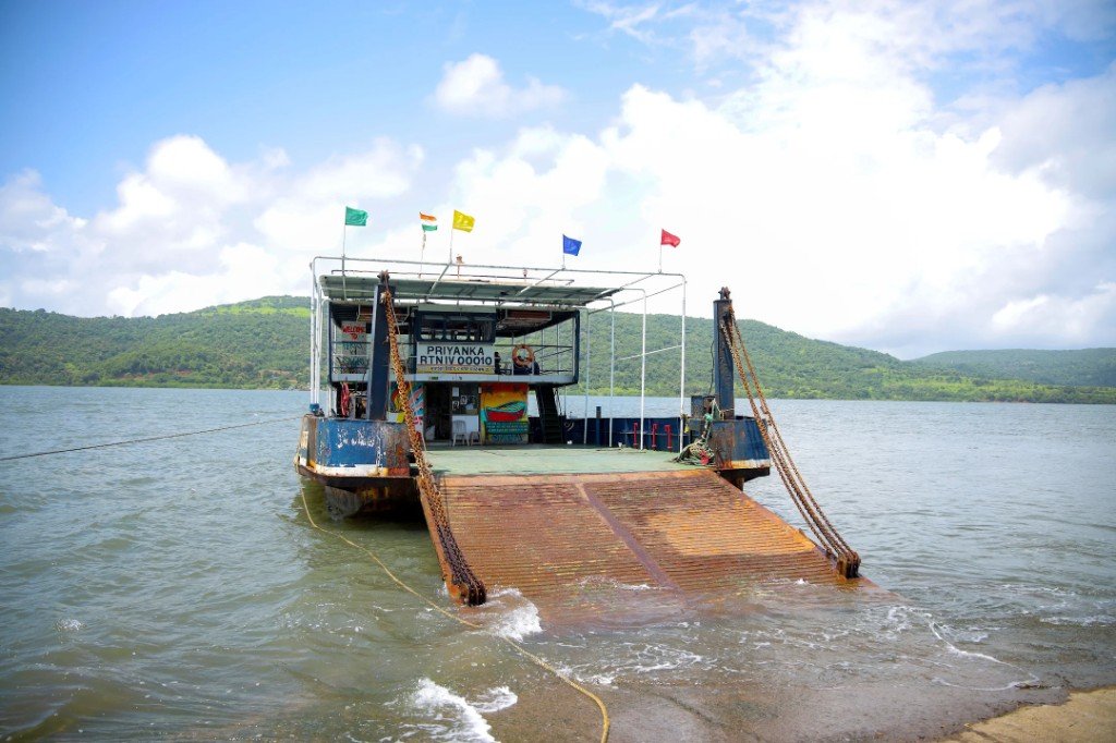 Konkan ferry on the water