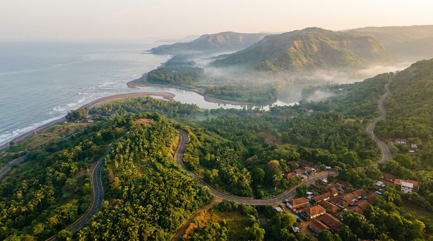 Dapoli coast in the Konkan belt