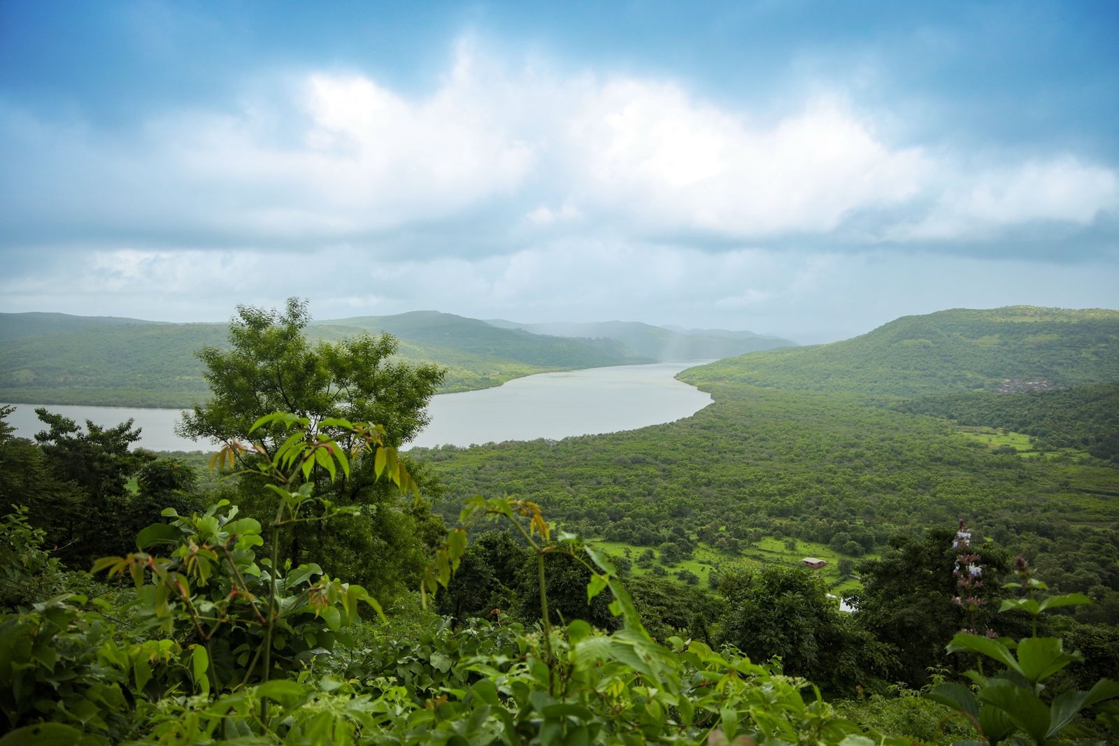 Hills and water in the Mandangad landscape