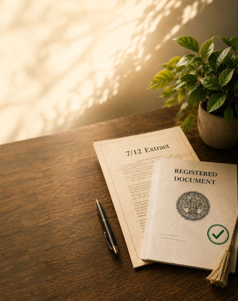 7/12 extract and registered land documents